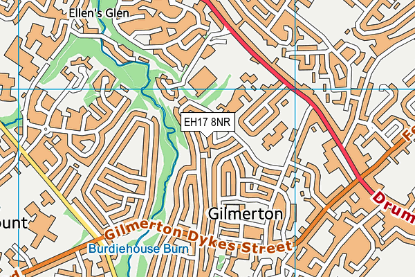 EH17 8NR map - OS VectorMap District (Ordnance Survey)