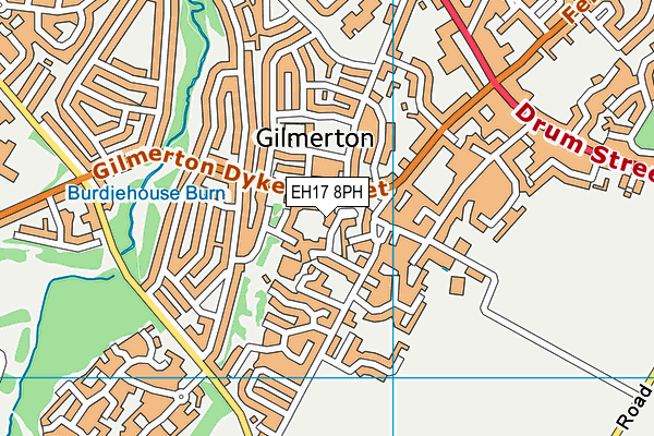 EH17 8PH map - OS VectorMap District (Ordnance Survey)