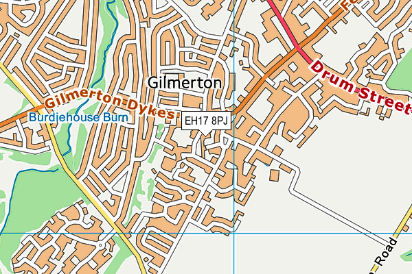 EH17 8PJ map - OS VectorMap District (Ordnance Survey)