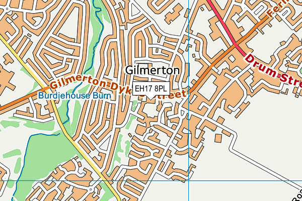 EH17 8PL map - OS VectorMap District (Ordnance Survey)