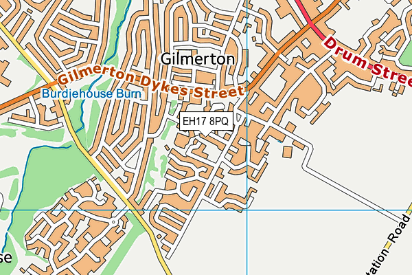 EH17 8PQ map - OS VectorMap District (Ordnance Survey)