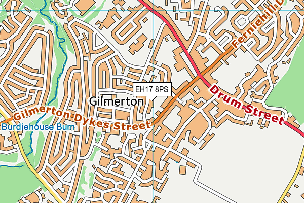 EH17 8PS map - OS VectorMap District (Ordnance Survey)