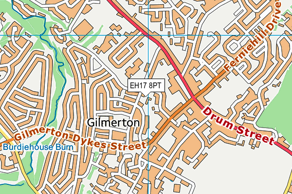 EH17 8PT map - OS VectorMap District (Ordnance Survey)