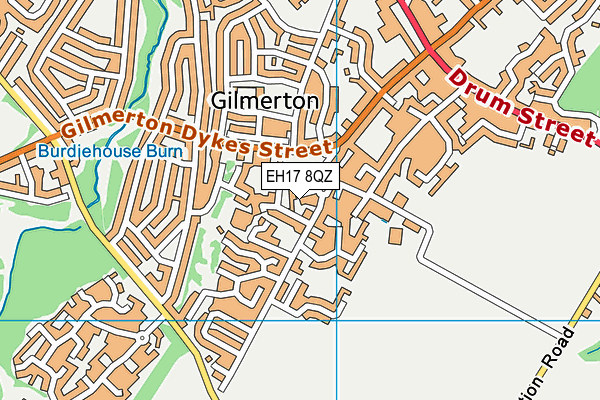 EH17 8QZ map - OS VectorMap District (Ordnance Survey)