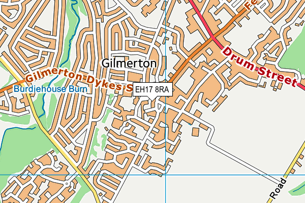 EH17 8RA map - OS VectorMap District (Ordnance Survey)