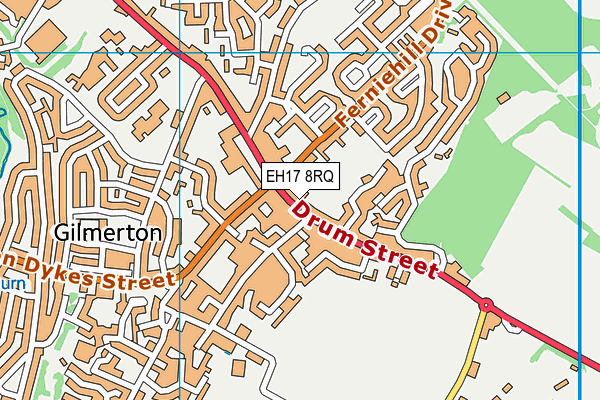 EH17 8RQ map - OS VectorMap District (Ordnance Survey)