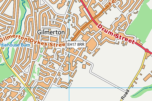 EH17 8RR map - OS VectorMap District (Ordnance Survey)