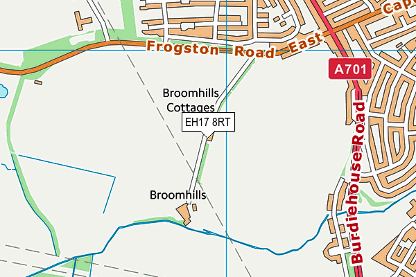 EH17 8RT map - OS VectorMap District (Ordnance Survey)