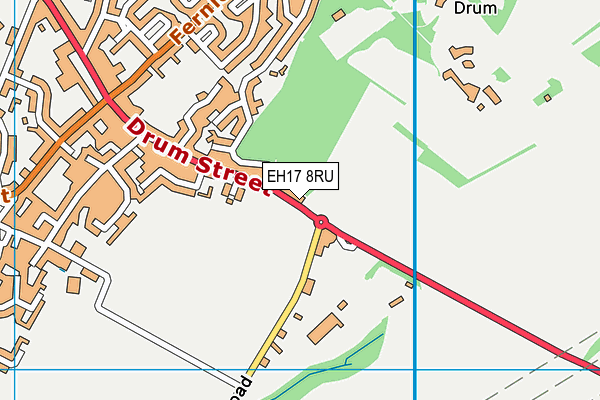 EH17 8RU map - OS VectorMap District (Ordnance Survey)