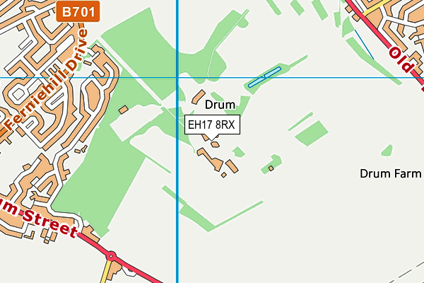 EH17 8RX map - OS VectorMap District (Ordnance Survey)