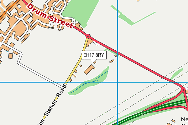 EH17 8RY map - OS VectorMap District (Ordnance Survey)