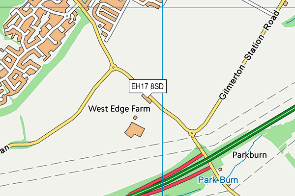 EH17 8SD map - OS VectorMap District (Ordnance Survey)