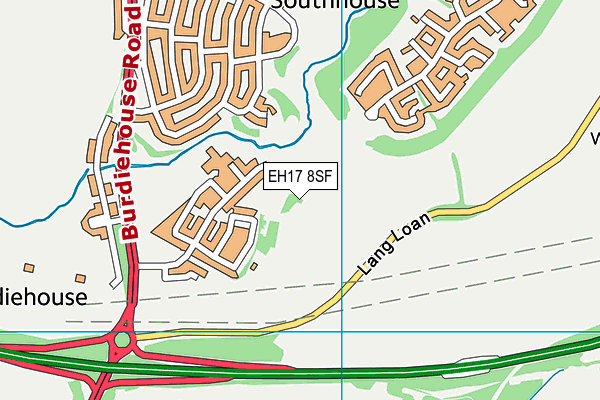 EH17 8SF map - OS VectorMap District (Ordnance Survey)