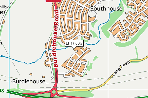 EH17 8SG map - OS VectorMap District (Ordnance Survey)