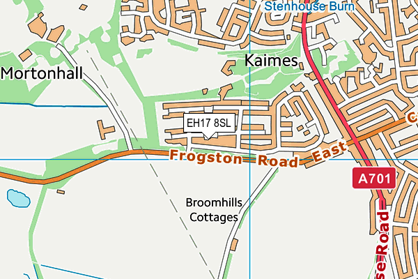 EH17 8SL map - OS VectorMap District (Ordnance Survey)