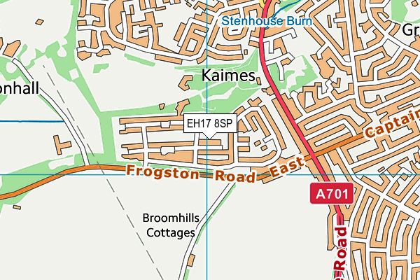 EH17 8SP map - OS VectorMap District (Ordnance Survey)