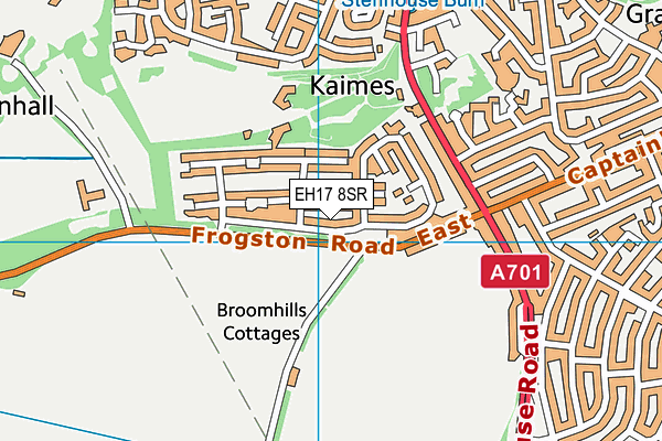 EH17 8SR map - OS VectorMap District (Ordnance Survey)