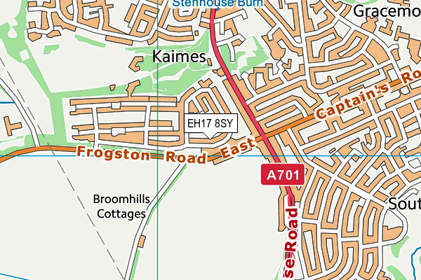 EH17 8SY map - OS VectorMap District (Ordnance Survey)