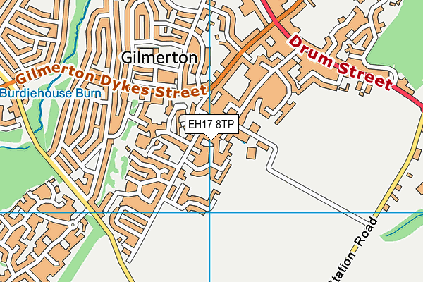 EH17 8TP map - OS VectorMap District (Ordnance Survey)