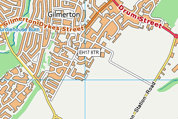 EH17 8TR map - OS VectorMap District (Ordnance Survey)