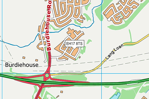 EH17 8TS map - OS VectorMap District (Ordnance Survey)