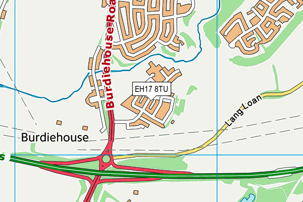 EH17 8TU map - OS VectorMap District (Ordnance Survey)