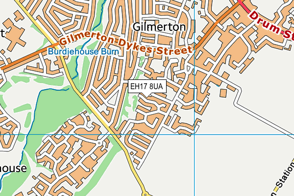 EH17 8UA map - OS VectorMap District (Ordnance Survey)