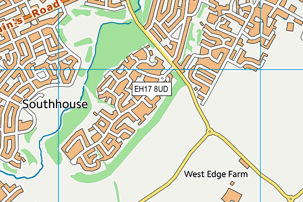 EH17 8UD map - OS VectorMap District (Ordnance Survey)