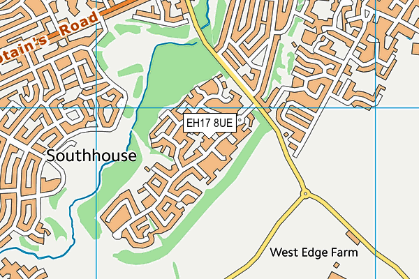 EH17 8UE map - OS VectorMap District (Ordnance Survey)