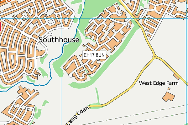 EH17 8UN map - OS VectorMap District (Ordnance Survey)