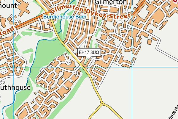 EH17 8UQ map - OS VectorMap District (Ordnance Survey)