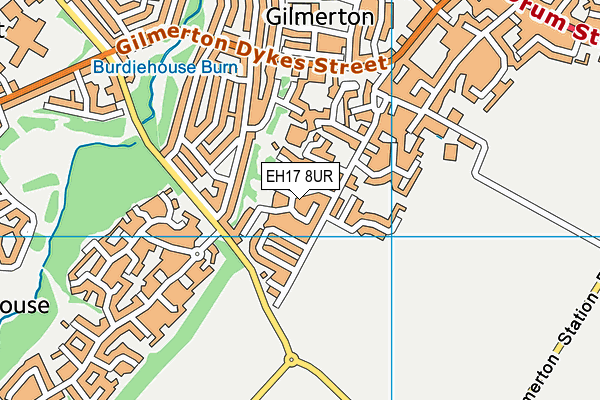 EH17 8UR map - OS VectorMap District (Ordnance Survey)