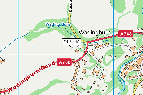 EH18 1HG map - OS VectorMap District (Ordnance Survey)