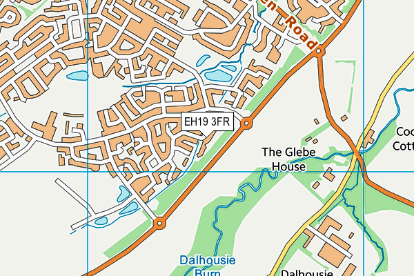 EH19 3FR map - OS VectorMap District (Ordnance Survey)