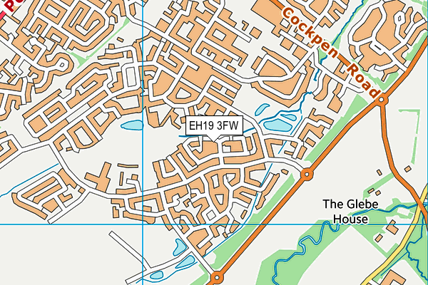 EH19 3FW map - OS VectorMap District (Ordnance Survey)