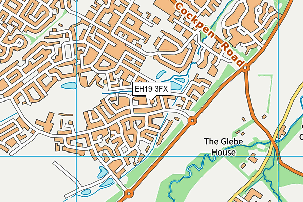 EH19 3FX map - OS VectorMap District (Ordnance Survey)