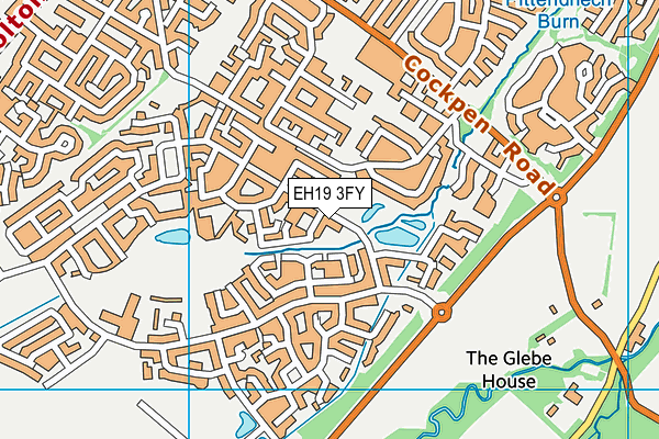 EH19 3FY map - OS VectorMap District (Ordnance Survey)