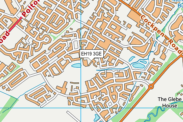 EH19 3GE map - OS VectorMap District (Ordnance Survey)