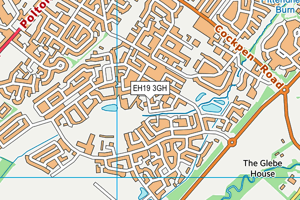 EH19 3GH map - OS VectorMap District (Ordnance Survey)
