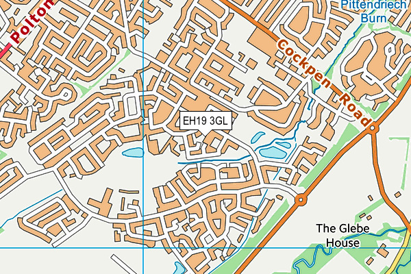 EH19 3GL map - OS VectorMap District (Ordnance Survey)
