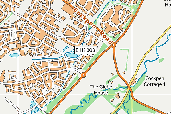 EH19 3GS map - OS VectorMap District (Ordnance Survey)
