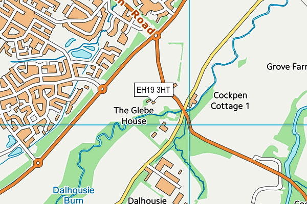 EH19 3HT map - OS VectorMap District (Ordnance Survey)