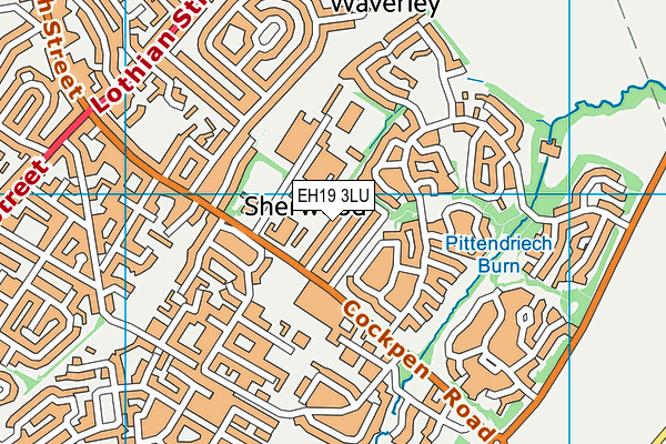 EH19 3LU map - OS VectorMap District (Ordnance Survey)