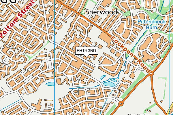 EH19 3ND map - OS VectorMap District (Ordnance Survey)