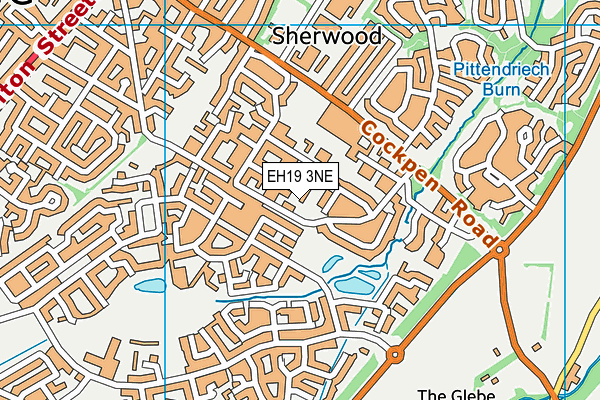 EH19 3NE map - OS VectorMap District (Ordnance Survey)