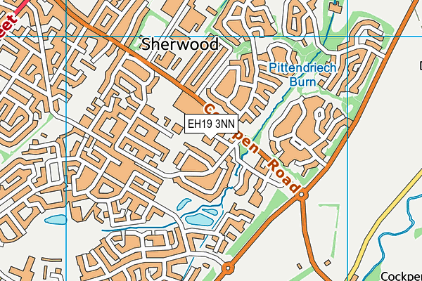 EH19 3NN map - OS VectorMap District (Ordnance Survey)