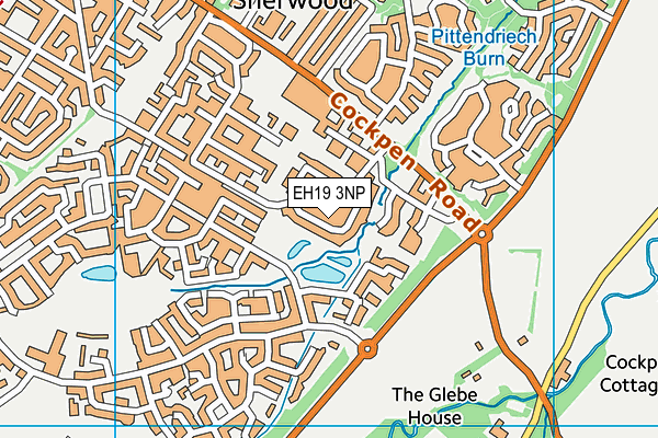 EH19 3NP map - OS VectorMap District (Ordnance Survey)