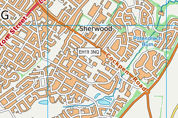 EH19 3NQ map - OS VectorMap District (Ordnance Survey)