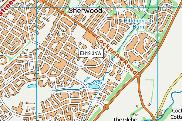 EH19 3NW map - OS VectorMap District (Ordnance Survey)