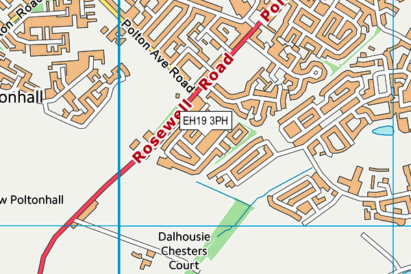 EH19 3PH map - OS VectorMap District (Ordnance Survey)